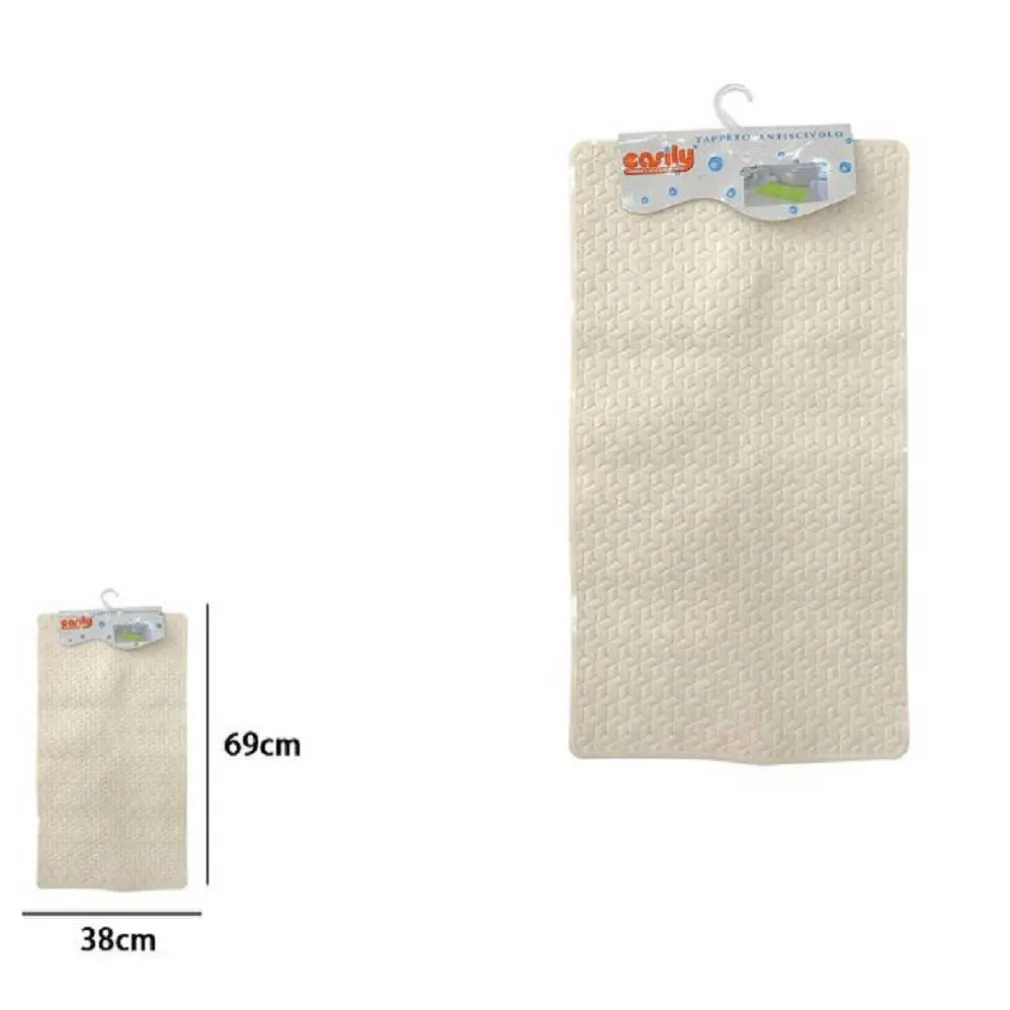 TAPPETO TAPPETINO IN PVC ANTISCIVOLO PER VASCA DA BAGNO DOCCIA 69 X 38 CM 59314