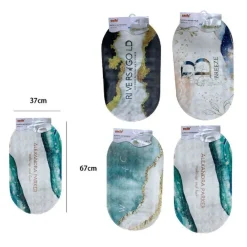 TAPPETO TAPPETINO IN PVC ANTISCIVOLO VASCA DA BAGNO DOCCIA OVALE 67X37CM 59689