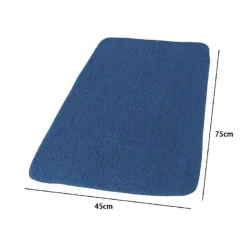 TAPPETO TAPPETINO IN TESSUTO PER ARREDO BAGNO CASA 45 X 75 CM COLORE BLU 69906