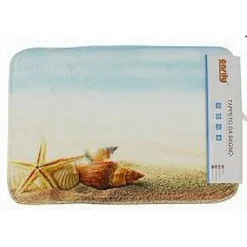 TAPPETO TAPPETINO IN TESSUTO ARREDO BAGNO ANTISCIVOLO STILE MARINO 40X60CM 79442
