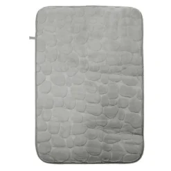 TAPPETO TAPPETINO IN TESSUTO EFFETTO SASSI PER ARREDO BAGNO 45X70CM 79932 GRIGIO