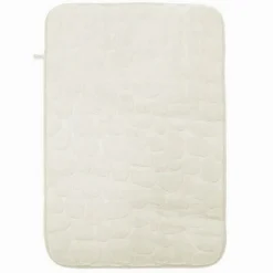 TAPPETO TAPPETINO IN TESSUTO EFFETTO SASSI PER ARREDO BAGNO 45X70CM 79927 BIANCO