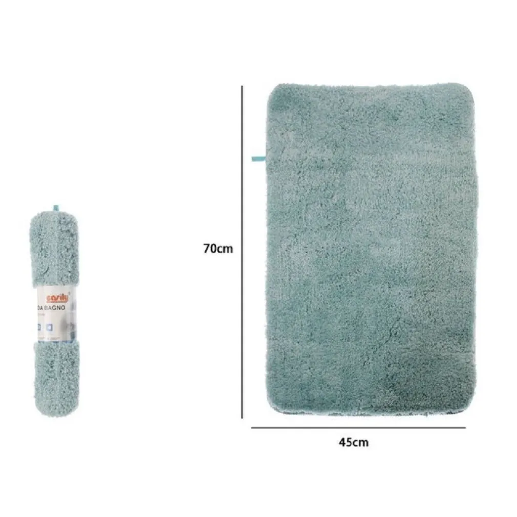 TAPPETO TAPPETINO IN TESSUTO MORBIDO PER ARREDO BAGNO 45 X 70 CM 79925