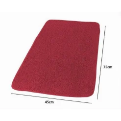 TAPPETO TAPPETINO IN TESSUTO PER BAGNO CASA ARREDO 45 X 75 CM COLORE ROSSO 69947