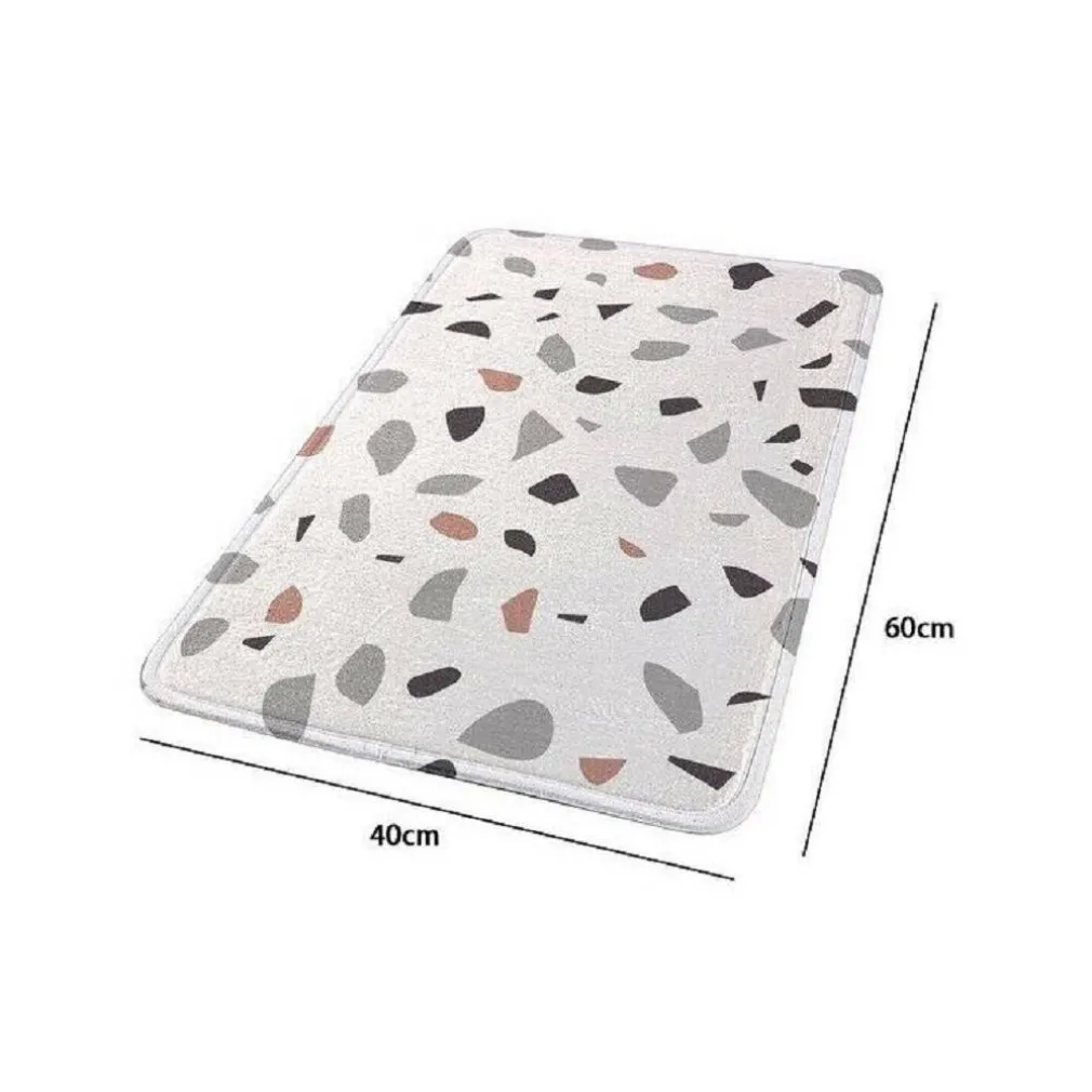 TAPPETO TAPPETINO PER BAGNO ARREDO CASA CON FANTASIA GEOMETRICA 40 X 60 CM 69832