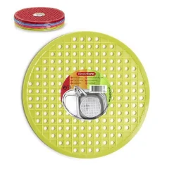 TAPPETO TAPPETINO PER LAVELLO IN PLASTICA TONDO CUCINA ROTONDI COLORATI 11875