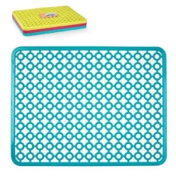 TAPPETO TAPPETINO PER LAVELLO IN PLASTICA RETTANGOLARE CUCINA COLORATI 11920
