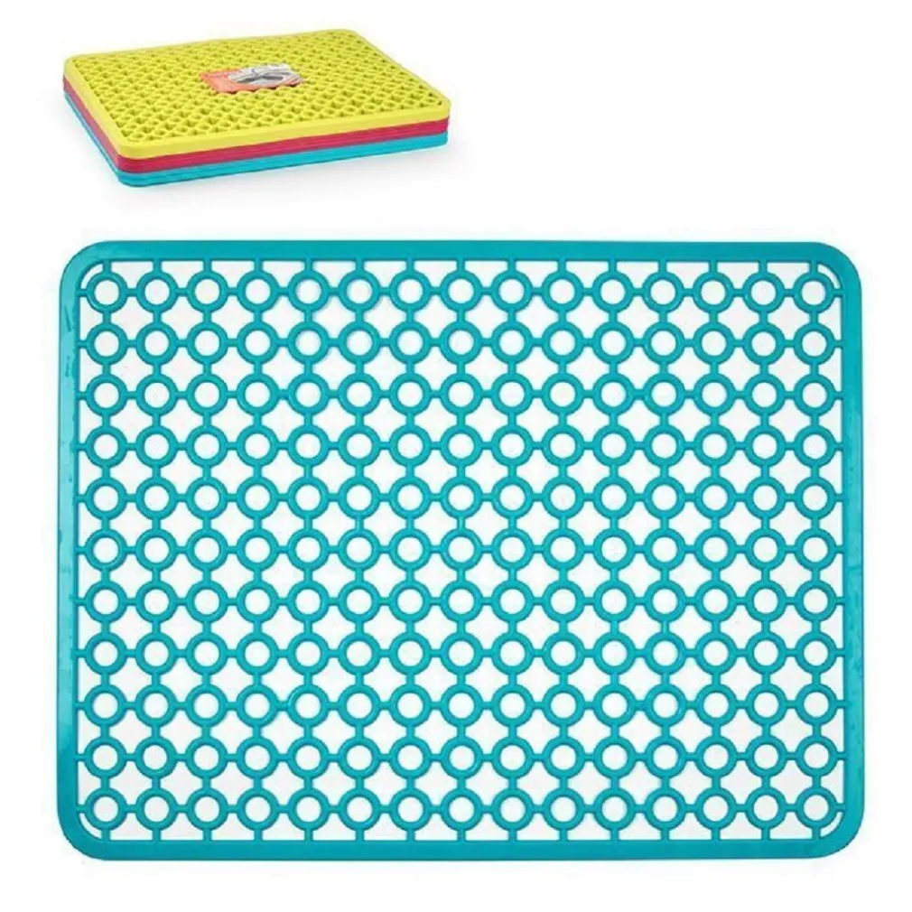 TAPPETO TAPPETINO PER LAVELLO IN PLASTICA RETTANGOLARE CUCINA COLORATI 11920