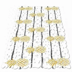 TAPPETO TAPPETINO PER VASCA BAGNO DOCCIA 28 X 69 CM ANTISCIVOLO CON ANANAS 69921