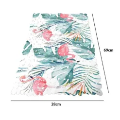 TAPPETO TAPPETINO PER VASCA BAGNO DOCCIA 28X69CM ANTISCIVOLO FENICOTTERI 69962