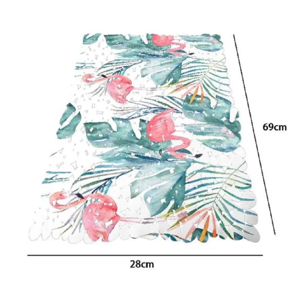 TAPPETO TAPPETINO PER VASCA BAGNO DOCCIA 28X69CM ANTISCIVOLO FENICOTTERI 69962