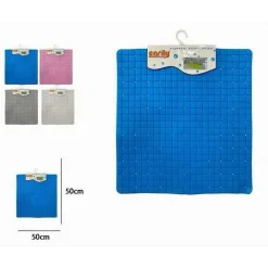 TAPPETO TAPPETINO PVC ANTISCIVOLO QUADRATO PER VASCA BAGNO DOCCIA 50X50 CM 59321