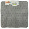 TAPPETO TAPPETINO PVC ANTISCIVOLO VASCA BAGNO DOCCIA QUADRO GRIGIO 50X50CM 59318