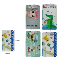 TAPPETO TAPPETINO PVC ANTISCIVOLO VASCA BAGNO DOCCIA VARI FANTASIE 71X40CM 59502