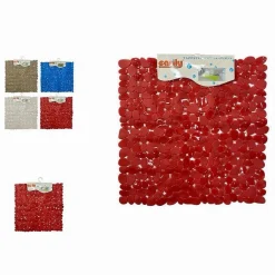 TAPPETO TAPPETINO PVC ANTISCIVOLO PER VASCA BAGNO DOCCIA QUADRATO 50X50 CM 59320