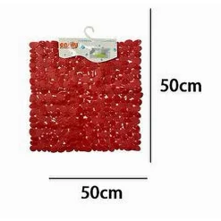 TAPPETO TAPPETINO PVC ANTISCIVOLO PER VASCA BAGNO DOCCIA QUADRATO 50X50 CM 59320