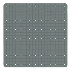 TAPPETO TAPPETINO PVC ANTISCIVOLO PER VASCA BAGNO DOCCIA 52 X 52 CM GRIGIO 79767