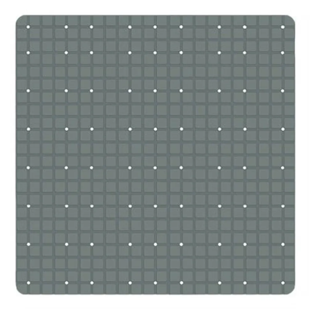 TAPPETO TAPPETINO PVC ANTISCIVOLO PER VASCA BAGNO DOCCIA 52 X 52 CM GRIGIO 79767