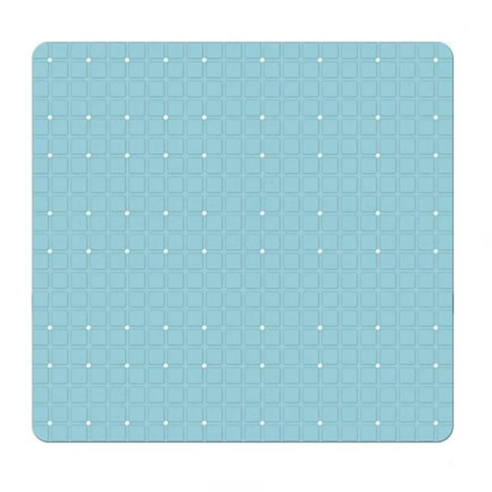 TAPPETO TAPPETINO PVC AZZURRO ANTISCIVOLO PER VASCA BAGNO DOCCIA 52X52 CM 79766