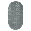 TAPPETO TAPPETINO PVC OVALE ANTISCIVOLO VASCA BAGNO DOCCIA 69X36 CM 79749 GRIGIO