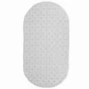 TAPPETO TAPPETINO PVC OVALE ANTISCIVOLO VASCA BAGNO DOCCIA 69X36CM 79744 BIANCO