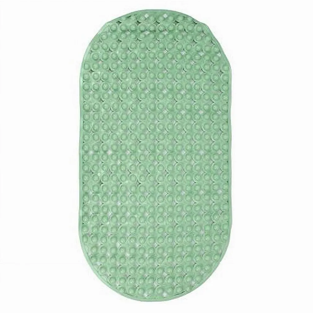 TAPPETO TAPPETINO PVC OVALE ANTISCIVOLO VASCA DA BAGNO DOCCIA 69X36CM 79746 VERDE