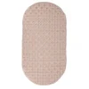 TAPPETO TAPPETINO PVC OVALE ANTISCIVOLO VASCA DA BAGNO DOCCIA 69X36CM 79745 ROSA