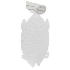 TAPPETO TAPPETINO PVC PESCE BIANCO ANTISCIVOLO VASCA BAGNO DOCCIA 74X36 CM 59614