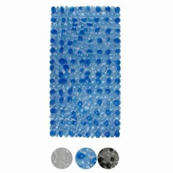 TAPPETO TAPPETINO PVC SASSI ANTISCIVOLO PER VASCA DA BAGNO DOCCIA 68X38CM 59455