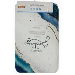 TAPPETO TESSUTO TAPPETINO ARREDO BAGNO ANTISCIVOLO 50X80CM FANTASIE VARIE 79446