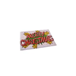 TAPPETO ZERBINO NATALE DECORAZIONE MERRY CHRISTMAS 40 X 60 CM DECORAZIONI NATALIZIE