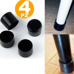 TAPPI SOTTO SEDIE GOMMINI ANTISCIVOLO ANTIGRAFFIO SCIVOLINI PER SEDIA TAVOLO