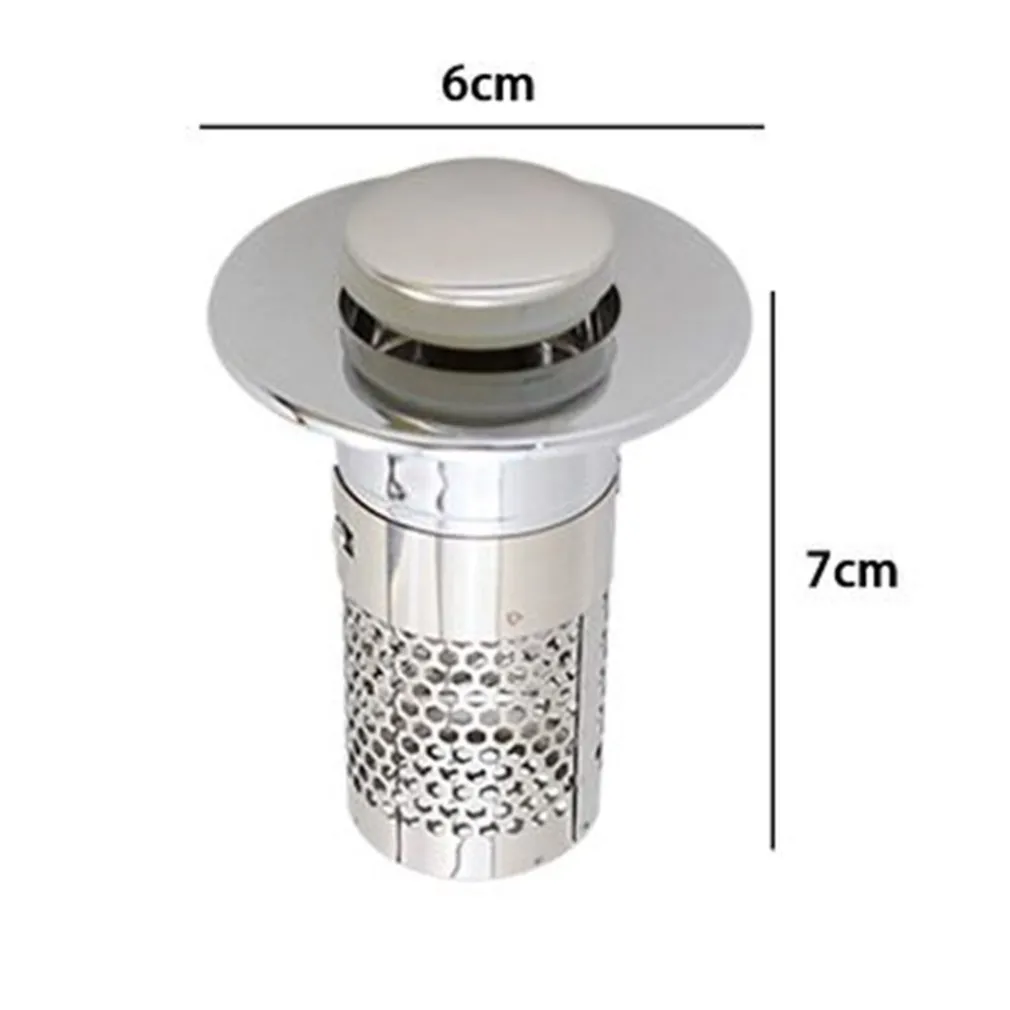 TAPPO DI SCARICO PER LAVANDINO UNIVERSALE POP UP CUCINA LAVELLO BAGNO FILTRO 87338