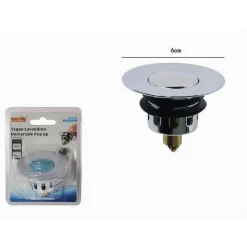 TAPPO LAVANDINO BAGNO BIDET UNIVERSALE POP UP TAPPO DI SCARICO IN METALLO 87250
