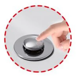 TAPPO LAVANDINO UNIVERSALE POP UP CUCINA BAGNO FILTRO ANTI-INTASAMENTO DI SCARICO 87340