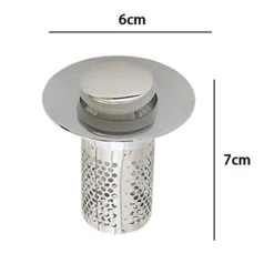 TAPPO PER LAVANDINO LAVABO UNIVERSALE POP UP CUCINA BAGNO FILTRO DI SCARICO 87339