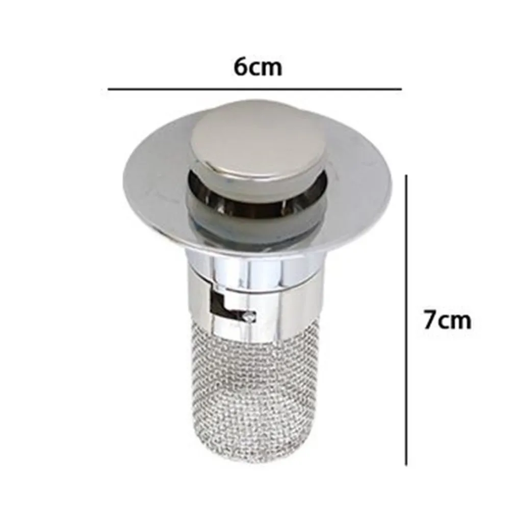 TAPPO PER LAVANDINO POP UP DI SCARICO FILTRO UNIVERSALE BAGNO CUCINA LAVABO LAVELLO 87337