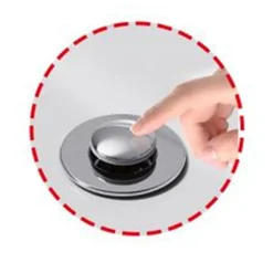 TAPPO PER LAVANDINO POP UP DI SCARICO FILTRO UNIVERSALE BAGNO CUCINA LAVABO LAVELLO 87337