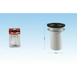 TAPPO PILETTA PER LAVABO BIDET LAVANDINO DT-D41 SCARICO DIAMETRO 7 CM 52554