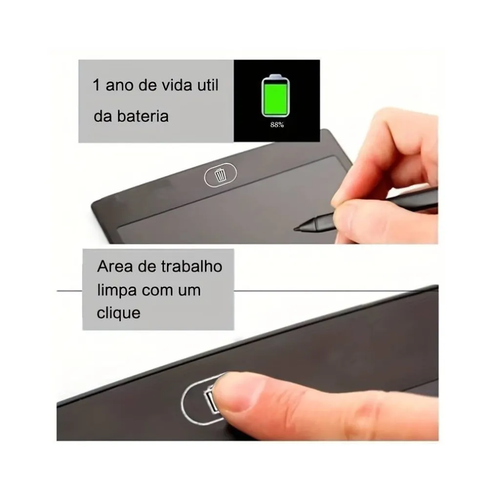 TAVOLETTA GRAFICA DA SCRITTURA LCD LAVAGNA ELETTRONICA DISEGNI GIOCATTOLO BAMBIN