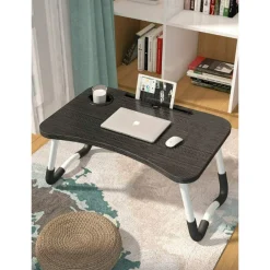 TAVOLINO PIEGHEVOLE VASSOIO SCRIVANIA 60X40X28 CM TAVOLO PER COMPUTER PORTATILE