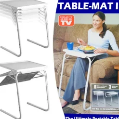 TAVOLO TAVOLINO MULTIUSO REGOLABILE PIEGHEVOLE SALVASPAZIO PER DIVANO E LETTO