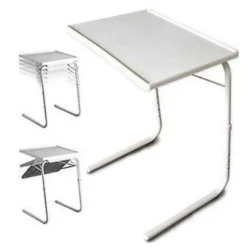 TAVOLO TAVOLINO MULTIUSO REGOLABILE PIEGHEVOLE SALVASPAZIO PER DIVANO E LETTO