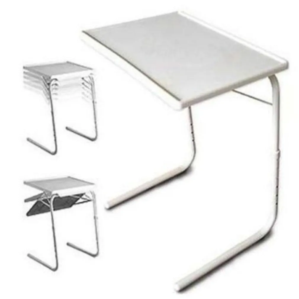 TAVOLO TAVOLINO MULTIUSO REGOLABILE PIEGHEVOLE SALVASPAZIO PER DIVANO E LETTO