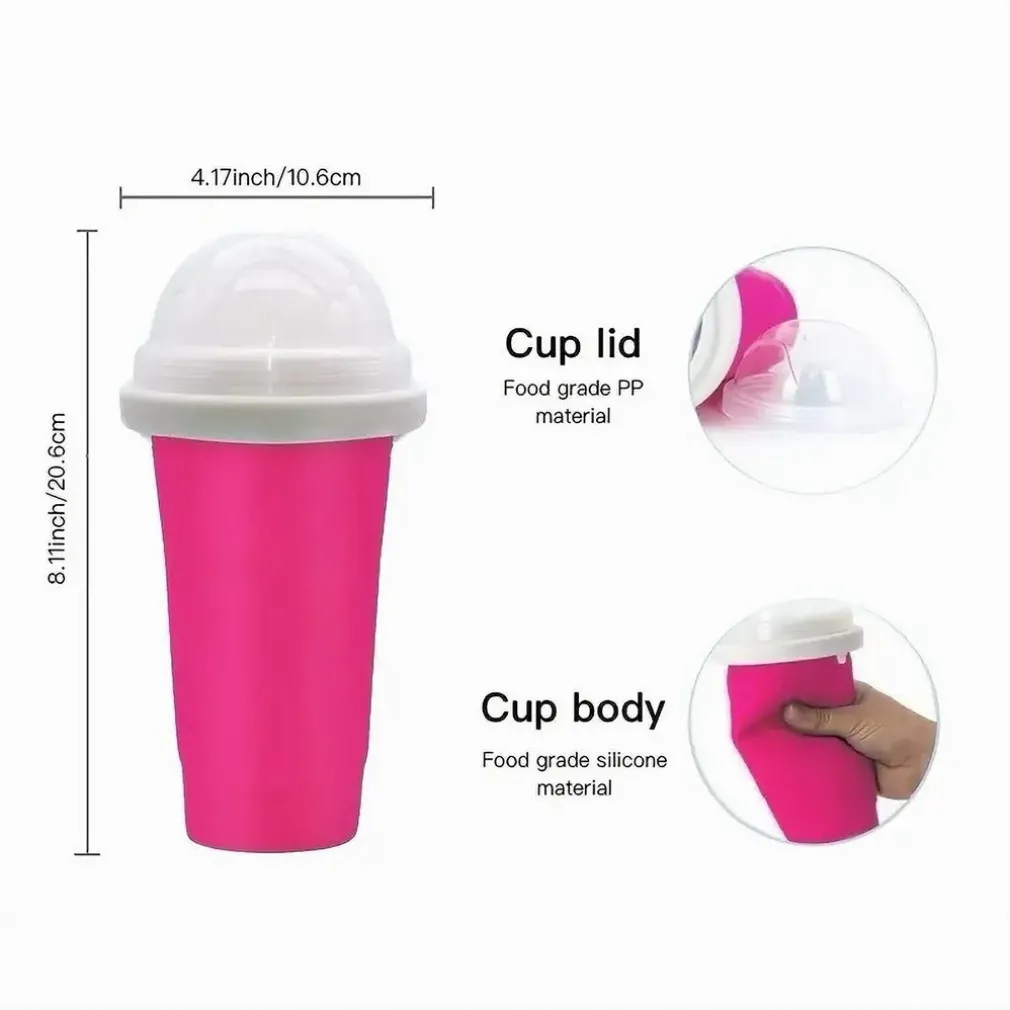 TAZZA 300 ML DA SPREMERE GELATIERA SURGELATA IN SILICONE GRANITE FRULLATI FRAPPÈ