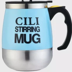 TAZZA BICCHIERE AUTOMESCOLANTE CILI STIRRING MUG PER CAPPUCCINO LATTE COLAZIONE