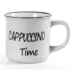 TAZZA CAFFE' COLAZIONE CUCINA DECORATA 3 DECORI ASSORTITI 480ML 9,9X7,5CM 783999