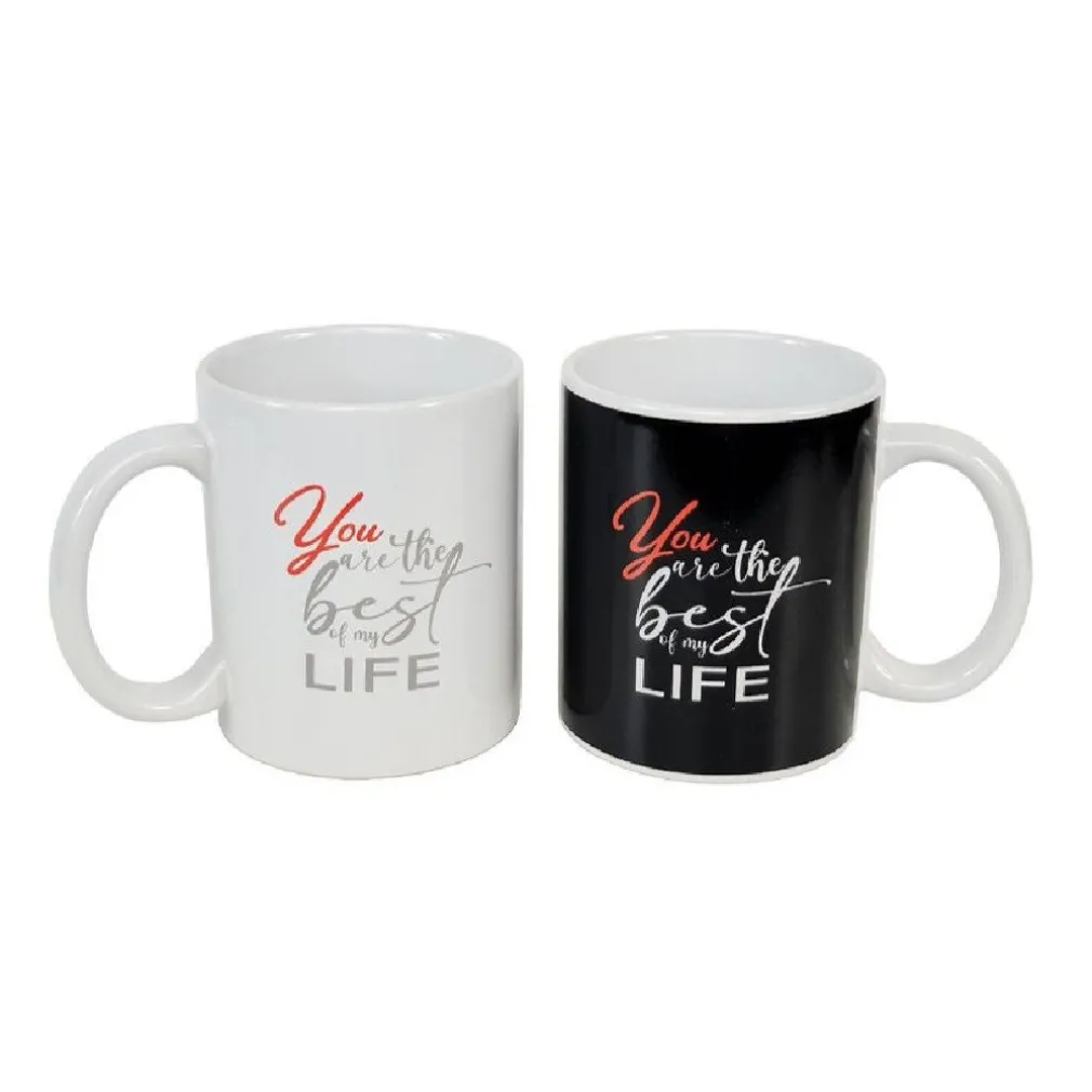 TAZZA MUG IN CERAMICA SCRITTA YOU ARE THE BEST OF MY LIFE LATTE COLAZIONE 211168