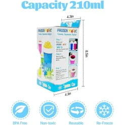 TAZZA PER GRANITA DI GHIACCIO MAGICA CONGELATA RAPIDA IN SILICONE CON CUCCHIAINO