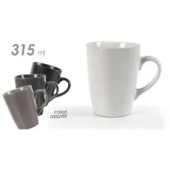 TAZZA TAZZINA PER CAFFÈ 315 ML COLAZIONE CLASSICA VARI COLORI ASSORTITI 805752